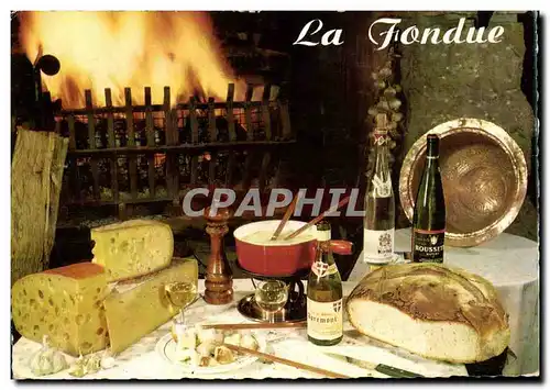 Cartes postales moderne Cuisine la fondue