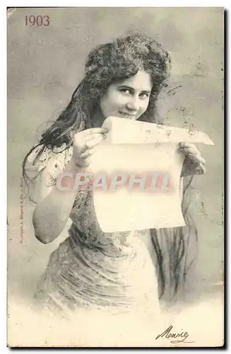 Cartes postales Fantaisie Femme 1903