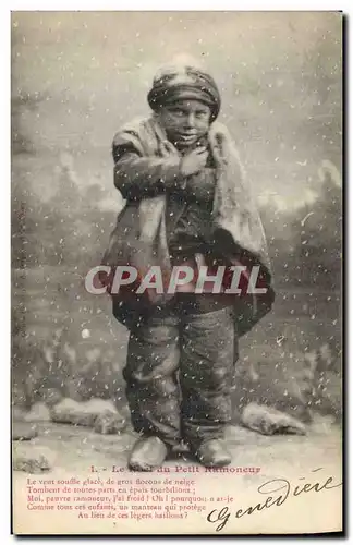 Cartes postales Fantaisie Enfant Le Noel du Petit Ramoneur