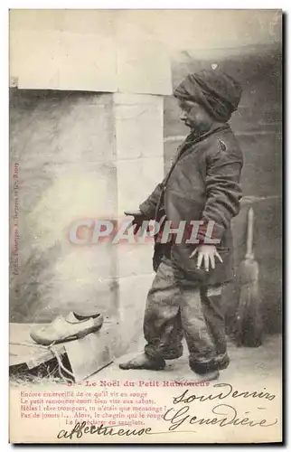 Cartes postales Fantaisie Enfant Le Noel du Petit Ramoneur