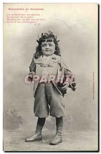 Cartes postales Fantaisie Enfant Souvenirs de jeunesse