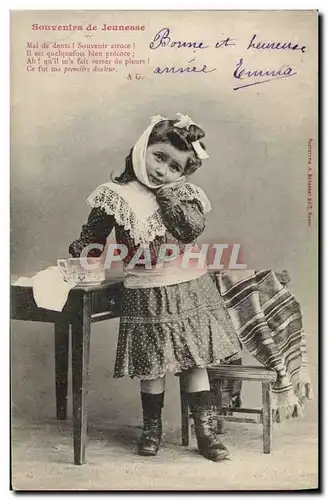 Cartes postales Fantaisie Enfant Souvenirs de jeunesse