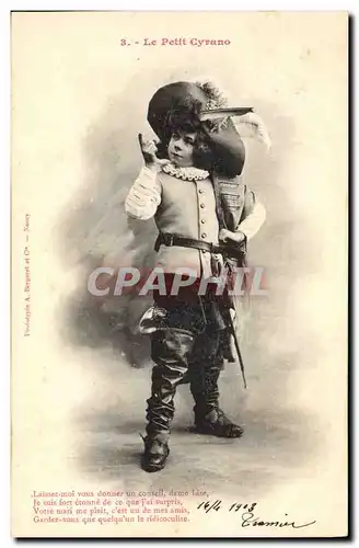 Cartes postales Fantaisie Enfant Le petit Cyrano