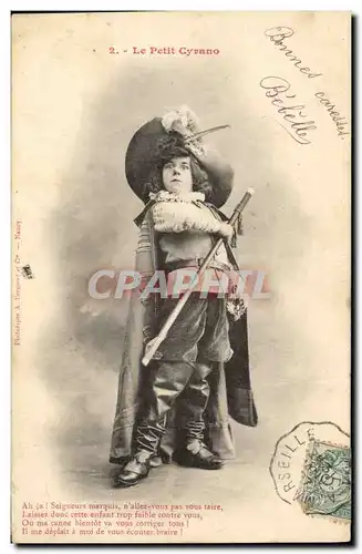 Cartes postales Fantaisie Enfant Le petit Cyrano