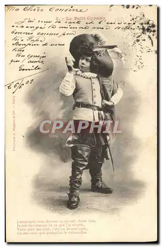 Ansichtskarte AK Fantaisie Enfant Le petit Cyrano