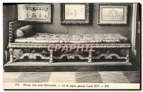 Ansichtskarte AK Musee des Arts Decoratifs Lit de repos epoque Louis XIV