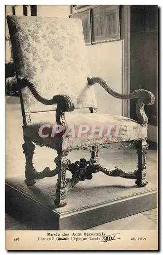 Cartes postales Musee des Arts Decoratifs Fauteuil