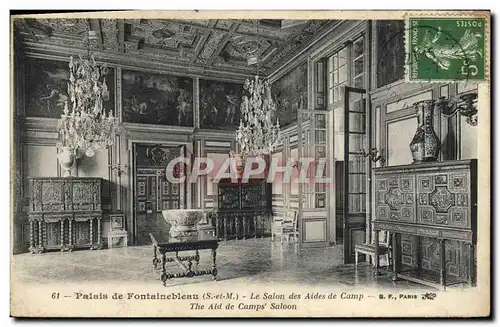 Cartes postales Palais de Fontainebleau Le salon des aides de camp