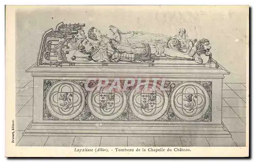 Cartes postales Lapalisse Tombeau de la chapelle du chateau