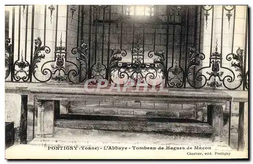 Cartes postales Pontigny Abbaye Tombeau de Hugues de Macon