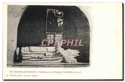 Cartes postales Environs de Saumur Tombeau de St Martin a Candes