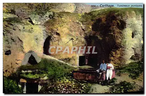 Cartes postales Carthage Tombeaux puniques
