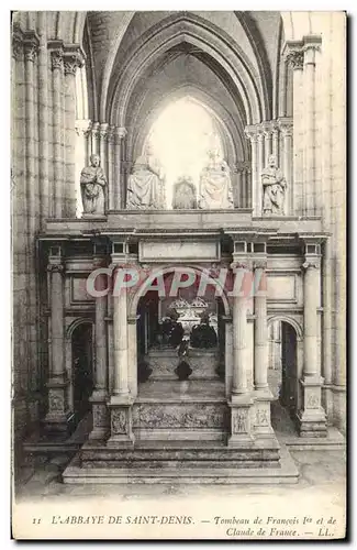 Cartes postales Abbaye de Saint Denis Tombeau de Francois 1er et de Claude de France