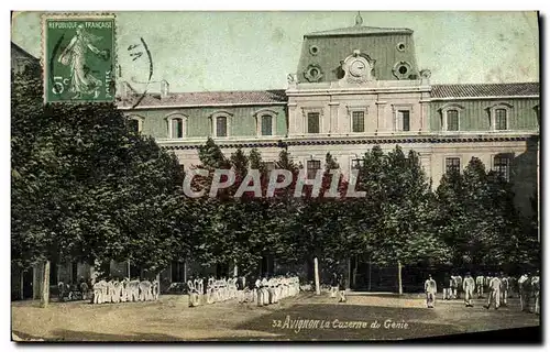 Cartes postales Militaria Avignon La caserne du genie