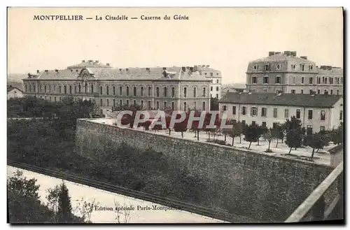 Cartes postales Militaria Montpellier le citadelle Caserne du Genie