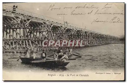 Ansichtskarte AK Militaria Avignon le pont de chevalets