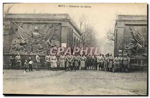 Cartes postales Militaria Metz Caserne du Genie