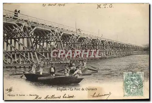 Ansichtskarte AK Militaria Avignon Le pont de Chevalets