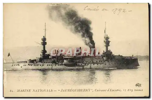 Cartes postales Bateau Jaureguiberry Cuirasse d'escadre