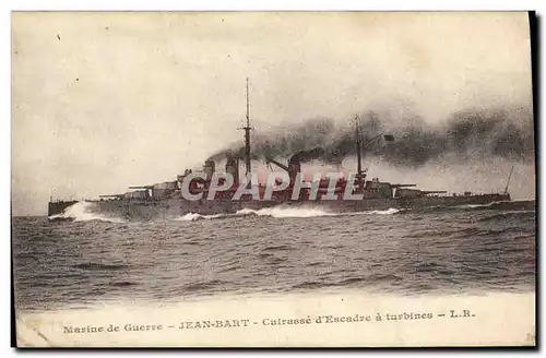 Cartes postales Bateau Jean Bart Cuirasse d'escadre a turbines