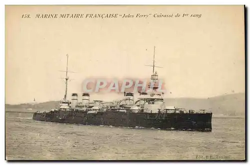 Ansichtskarte AK Bateau Jules Ferry Cuirasse de 1er rang