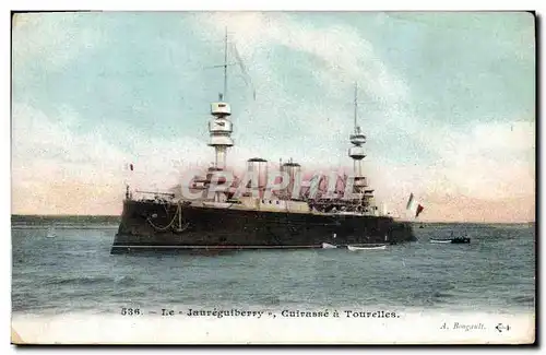 Cartes postales Bateau Le Jaureguiberry Cuirasse a tourelles