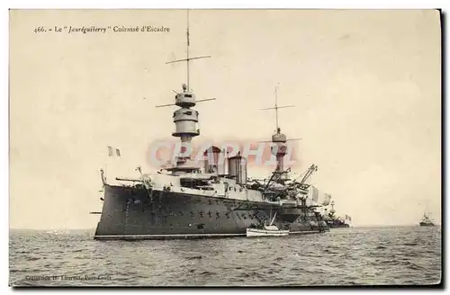 Cartes postales Bateau Le Jaureguiberry Cuirasse d'escadre