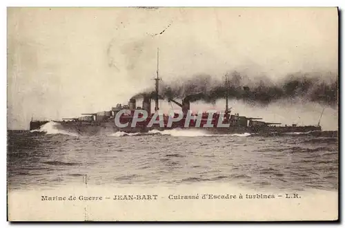 Cartes postales Bateau Jean Bart Cuirasse d'escadre a turbines