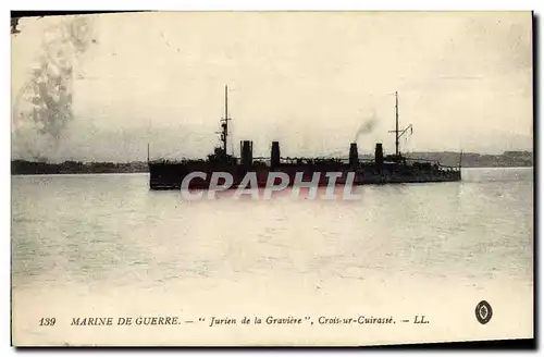 Ansichtskarte AK Bateau Jurien de la Graviere Croiseur Cuirasse