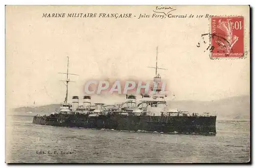 Ansichtskarte AK Bateau Jules Ferry Cuirasse de 1er rang