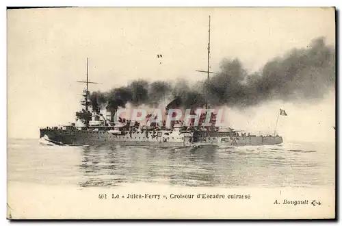 Ansichtskarte AK Bateau Jules Ferry Croiseur d&#39escadre cuirasse