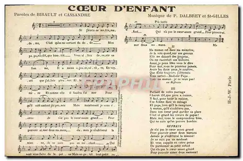 Ansichtskarte AK Coeur d&#39enfant Birault Cassandre Dalbret St Gilles