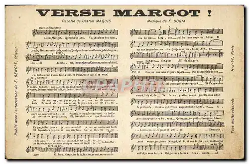 Cartes postales Verse Margot Gaston Maquis Doria