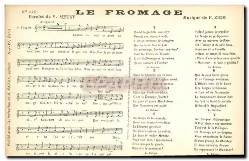 Cartes postales Le fromage meusy Ziem