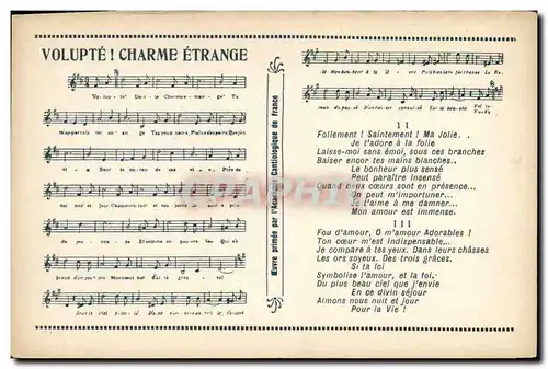 Cartes postales Volupte Charme etrange