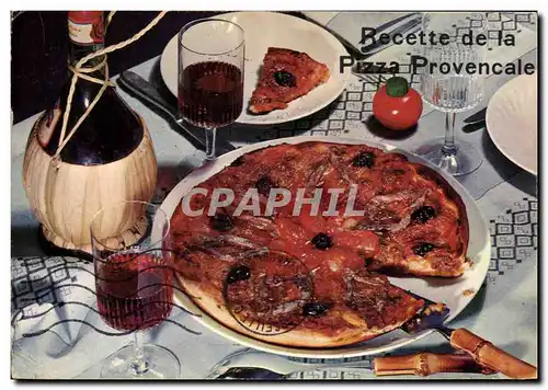 Cartes postales moderne Recettes de la Pizza Provencale