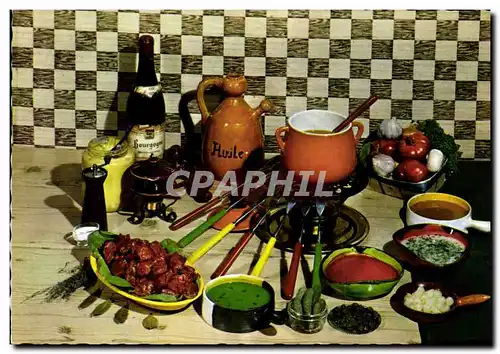 Cartes postales moderne La fondue Bourguignonne