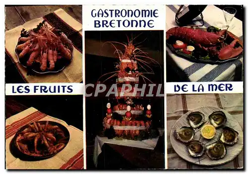 Cartes postales moderne Gastronomie Bretonne Les fruits de la mer