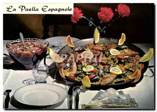 Cartes postales moderne La Paella Espagnole