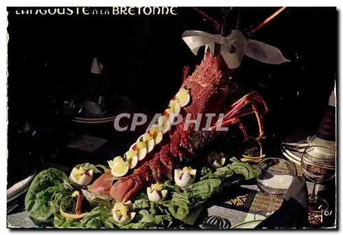 Cartes postales moderne Langouste a la Bretonne