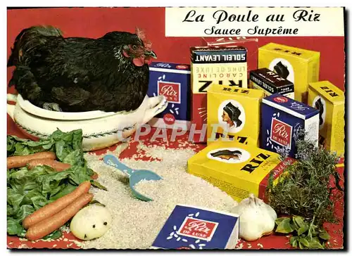 Cartes postales moderne La Poule au riz Sauce supreme