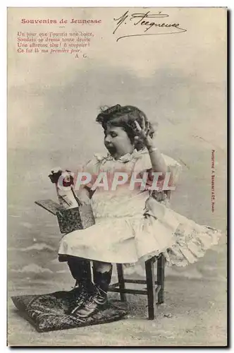 Cartes postales Fantaisie Enfant Souvenir de jeunesse