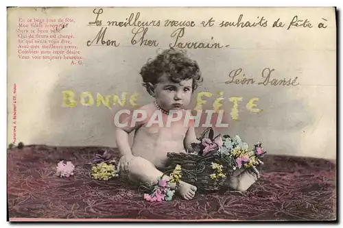 Ansichtskarte AK Fantaisie Enfants Enfant Bonne fete