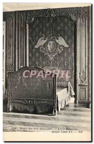 Cartes postales Musee des Arts Decoratifs Lit et boiseries Louis XV