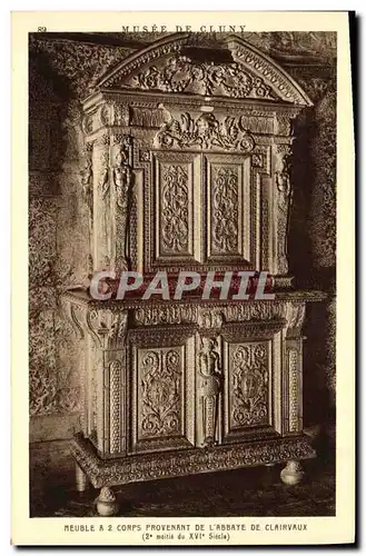 Cartes postales Musee de Cluny Meuble a 2 corps provenant de l&#39abbaye de Clairvaux