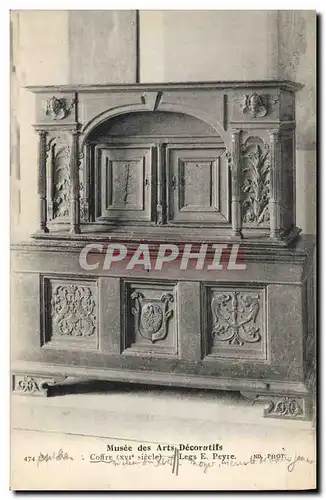Cartes postales Musee des Arts Decoratifs Coffre Legs Peyre