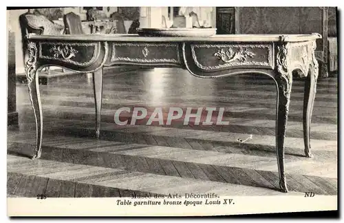 Ansichtskarte AK Musee des Arts Decoratifs Table garniture bronze epoque Louis XV