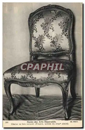 Cartes postales Musee des Arts Decoratifs Chaise