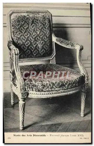 Cartes postales Musee des Arts Decoratifs Fauteuil Louis XVI