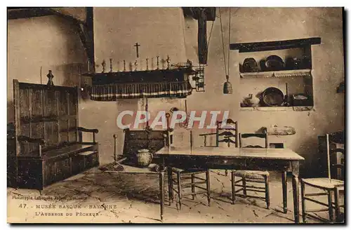 Cartes postales Musee Basque Bayonne L&#39auberge du pecheur